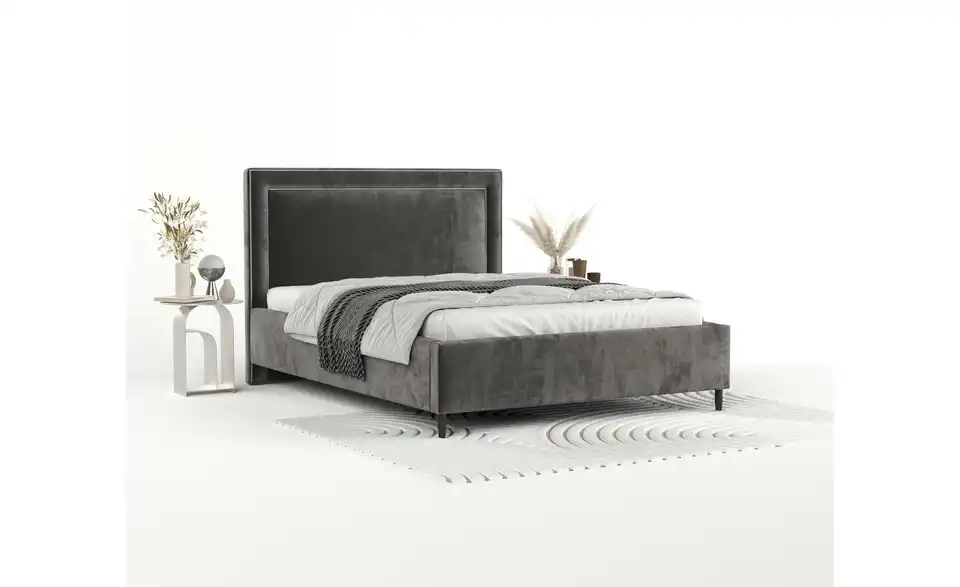 Polsterbett mit Stauraum, in Wohnsituation