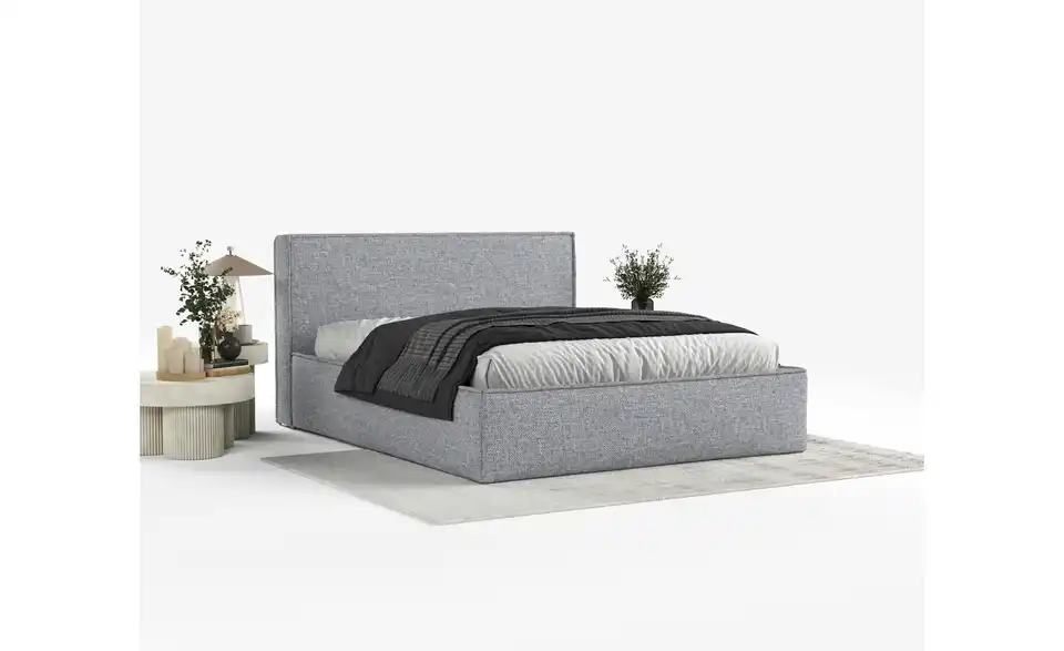 Polsterbett mit Stauraum, in Wohnsituation