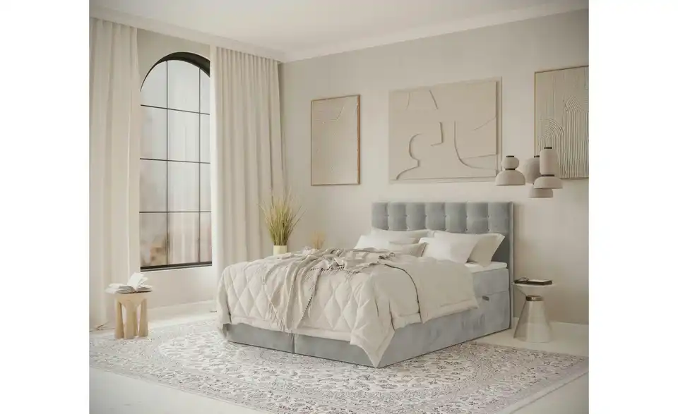 Boxbett mit Stauraum, in Wohnsituation