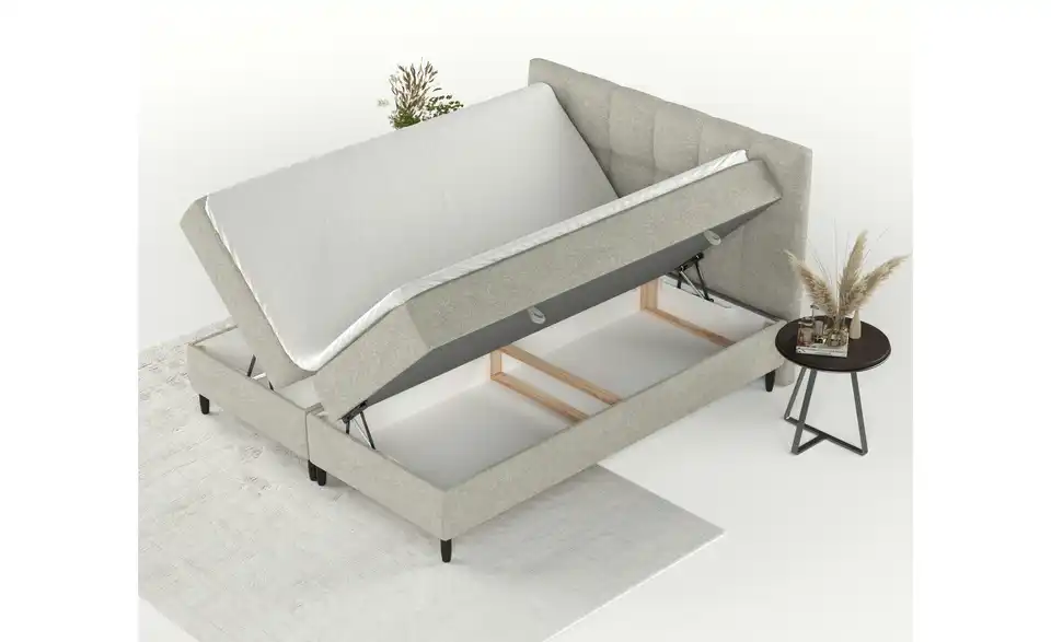 Boxbett mit Stauraum, in Wohnsituation