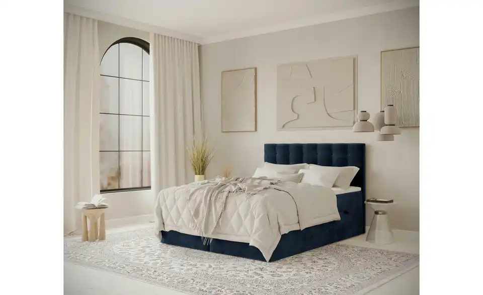 Boxbett mit Stauraum, in Wohnsituation