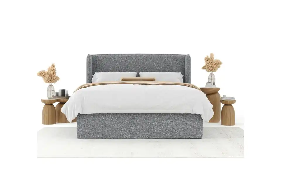 Boxbett mit Stauraum, in Wohnsituation