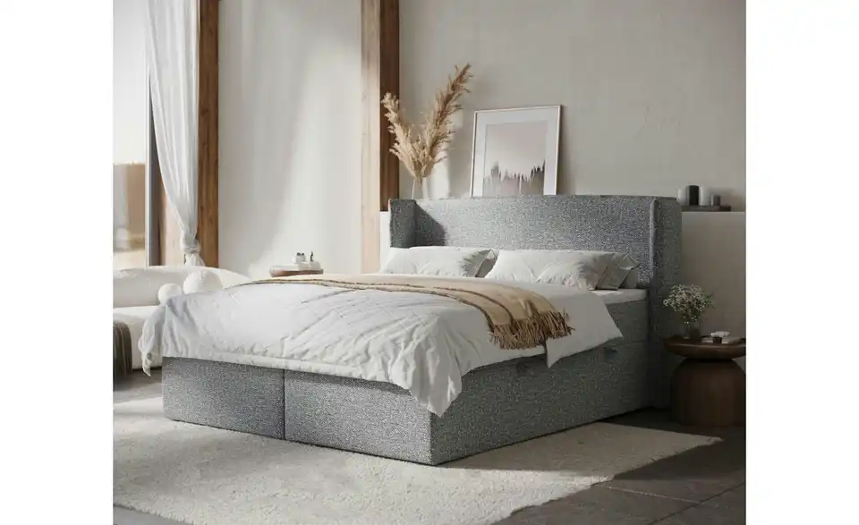 Boxbett mit Stauraum, in Wohnsituation