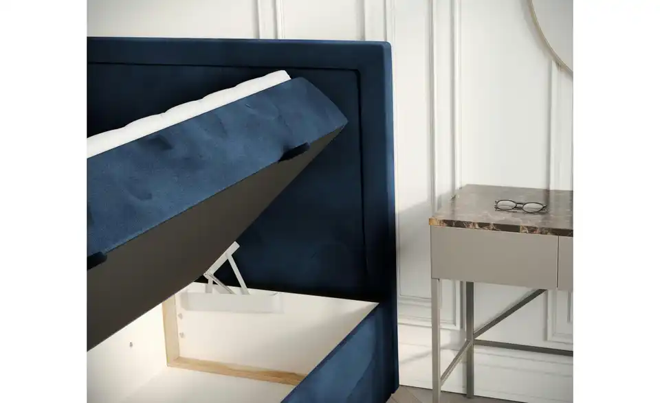 Boxbett mit Stauraum, Detailansicht