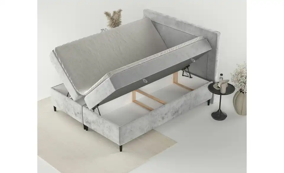 Boxbett mit Stauraum, in Wohnsituation