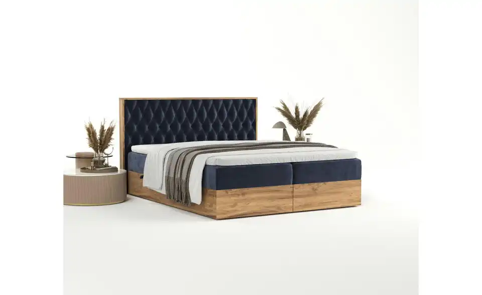 Boxbett mit Stauraum, in Wohnsituation