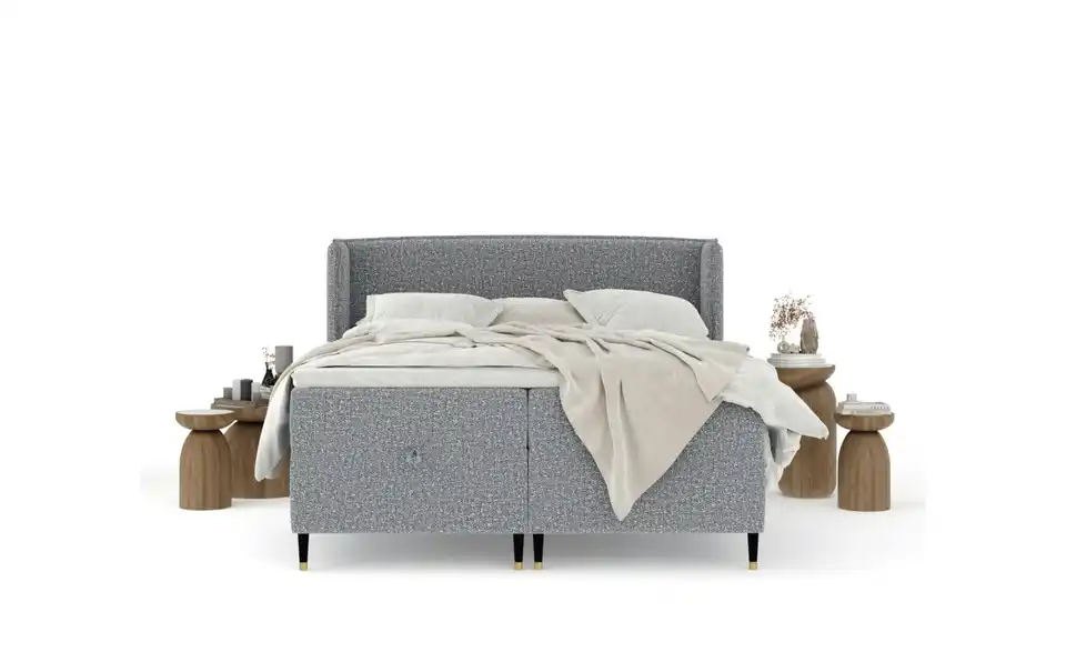 Boxbett mit Stauraum, in Wohnsituation