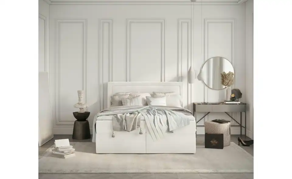 Boxbett mit Stauraum, in Wohnsituation