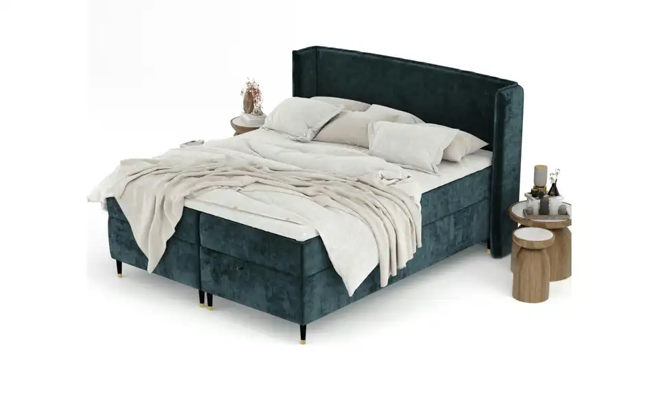 Boxbett mit Stauraum, in Wohnsituation