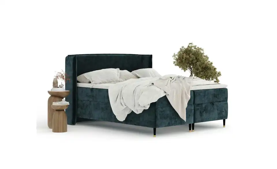 Boxbett mit Stauraum, in Wohnsituation