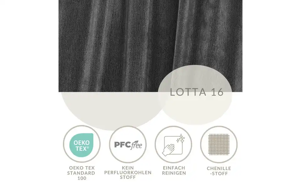 Polsterbett mit Stauraum, Bild mit Text