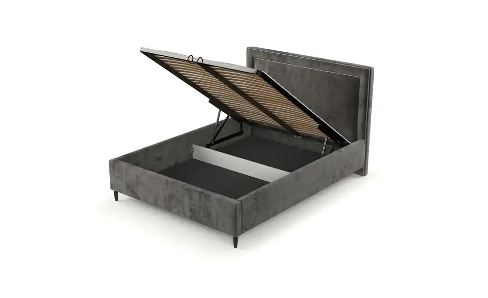 Polsterbett mit Stauraum, Funktionsansicht