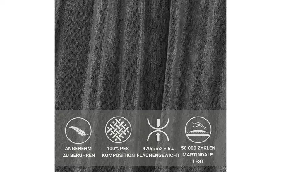 Polsterbett mit Stauraum, Bild mit Text