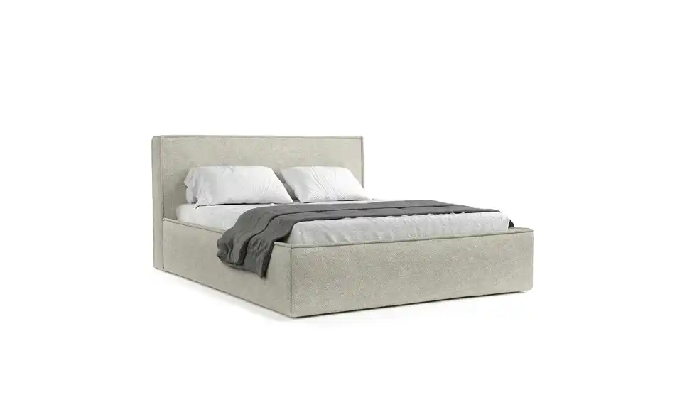 Polsterbett mit Stauraum, in Wohnsituation