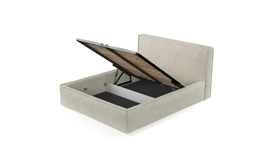 Polsterbett mit Stauraum, Funktionsansicht