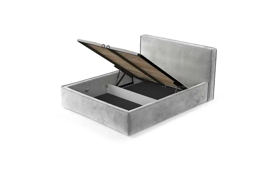 Polsterbett mit Stauraum, Funktionsansicht