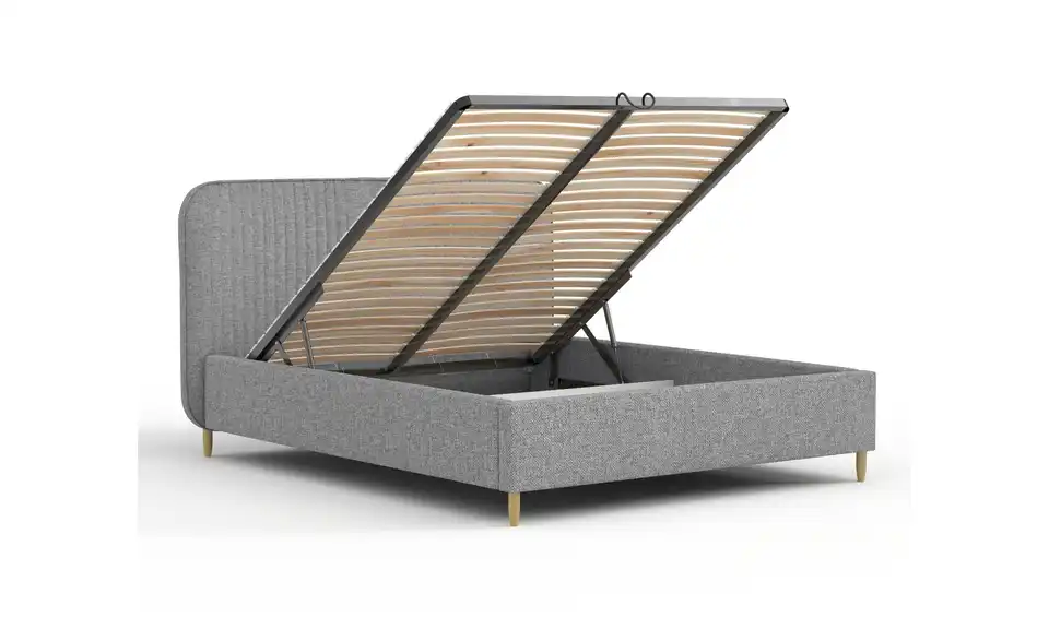 Polsterbett mit Stauraum, Funktionsansicht