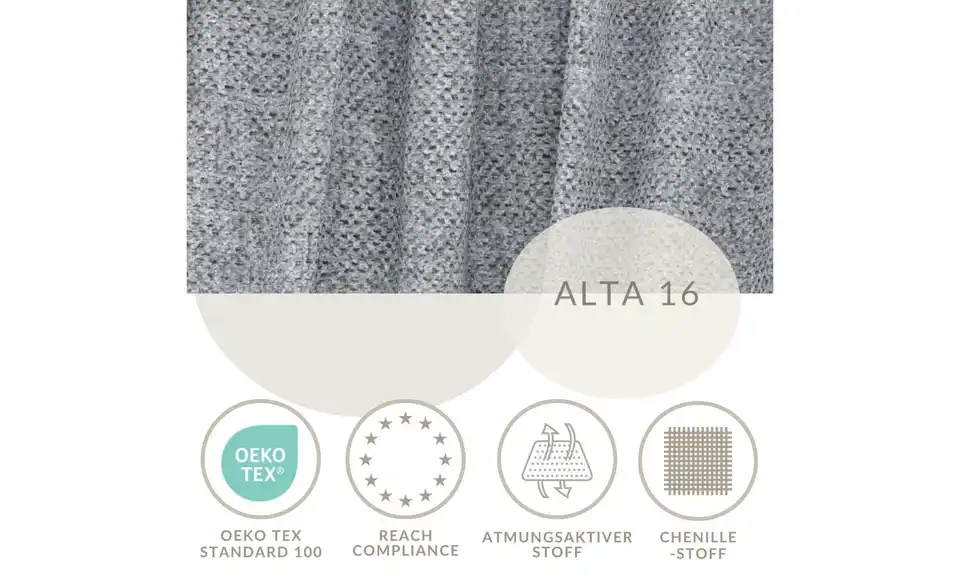 Polsterbett mit Stauraum, Bild mit Text