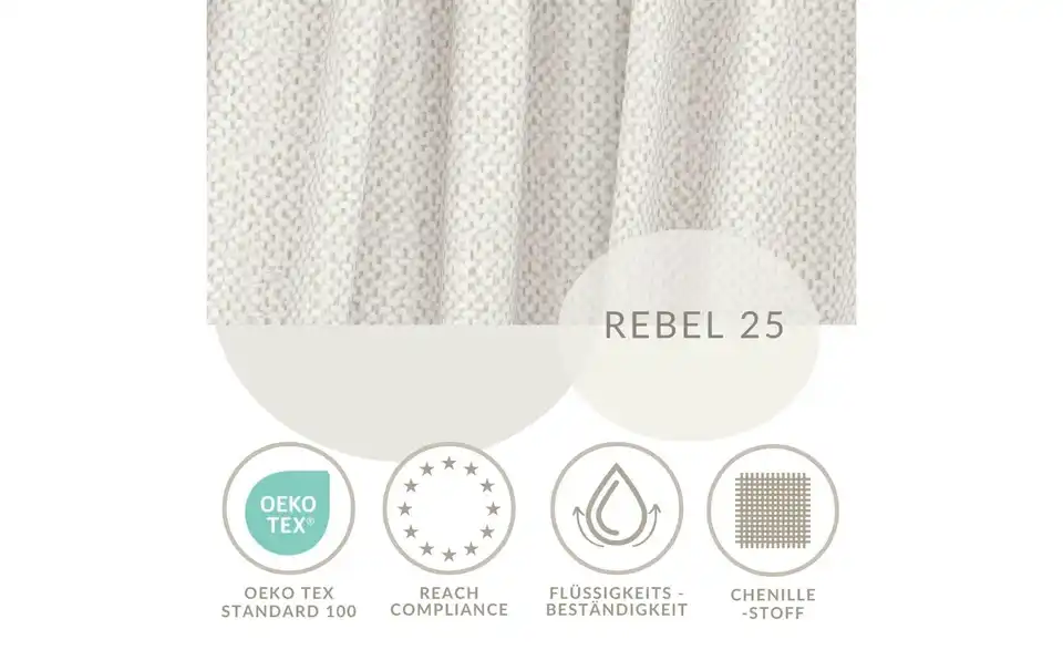 Polsterbett mit Stauraum, Bild mit Text