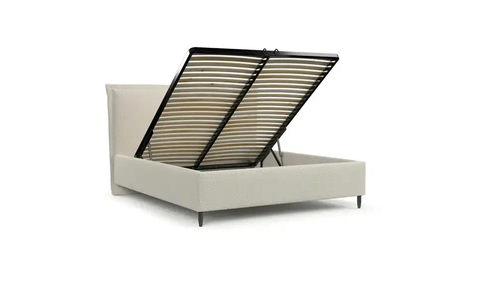 Polsterbett mit Stauraum, Funktionsansicht