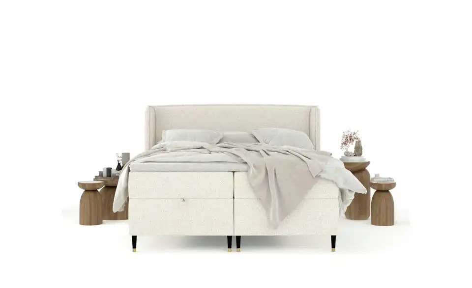 Boxbett mit Stauraum, in Wohnsituation