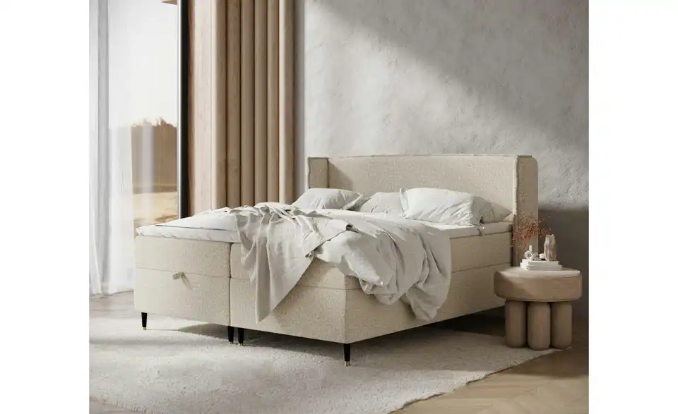 Boxbett mit Stauraum, in Wohnsituation