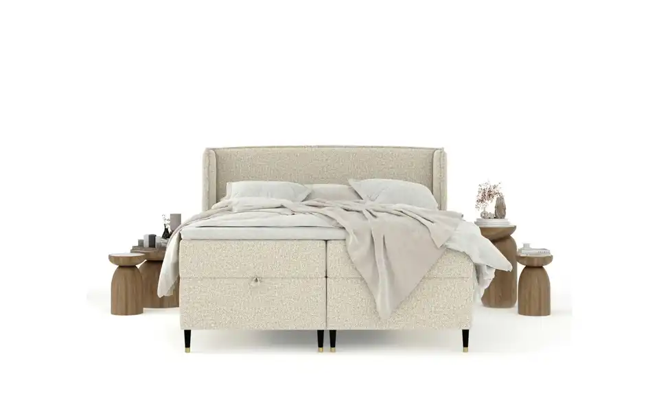 Boxbett mit Stauraum, in Wohnsituation