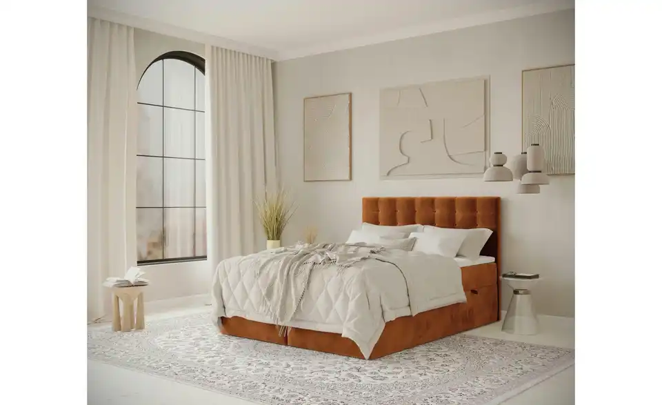 Boxbett mit Stauraum, in Wohnsituation