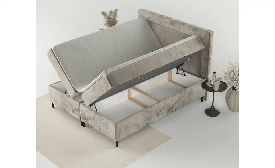 Boxbett mit Stauraum, in Wohnsituation