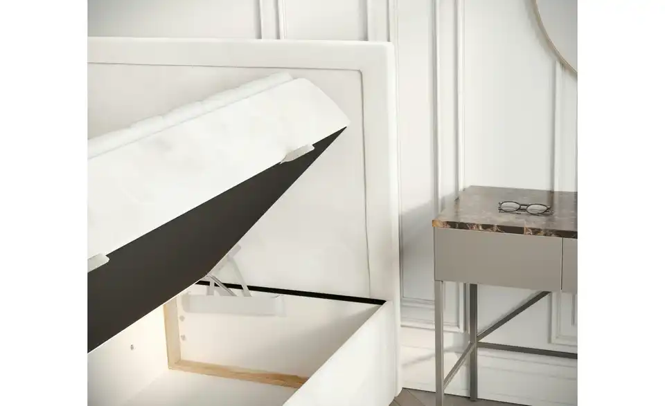 Boxbett mit Stauraum, Detailansicht