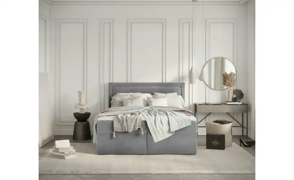 Boxbett mit Stauraum, in Wohnsituation