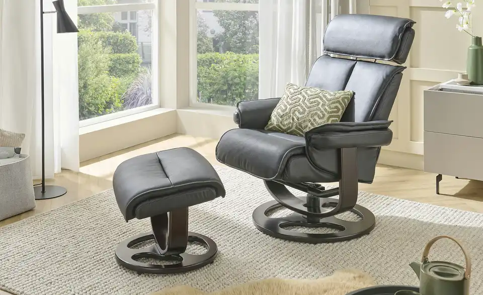 uno Sessel Hocker Set Robin mit Relaxfunktion, in Wohnsituation