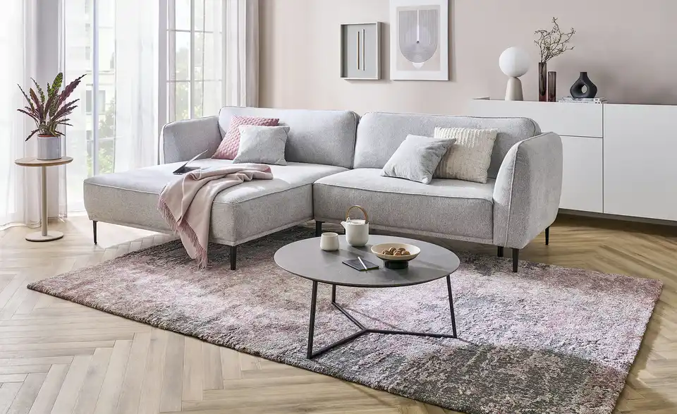 uno Ecksofa Conero, in Wohnsituation