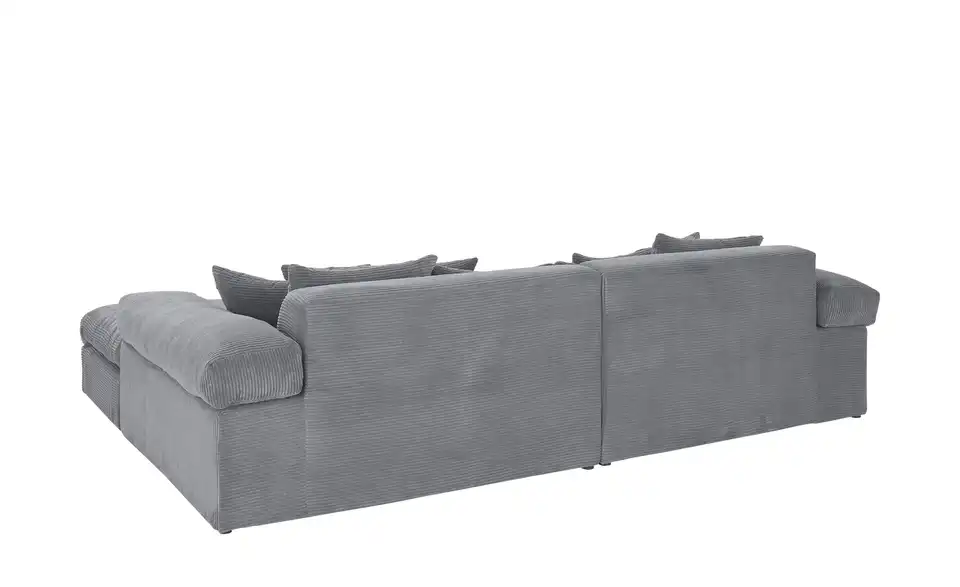 smart Ecksofa Lianea in modernem Cord, Rückansicht