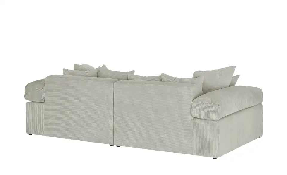 smart Big Sofa Lianea in modernem Cord, Rückansicht
