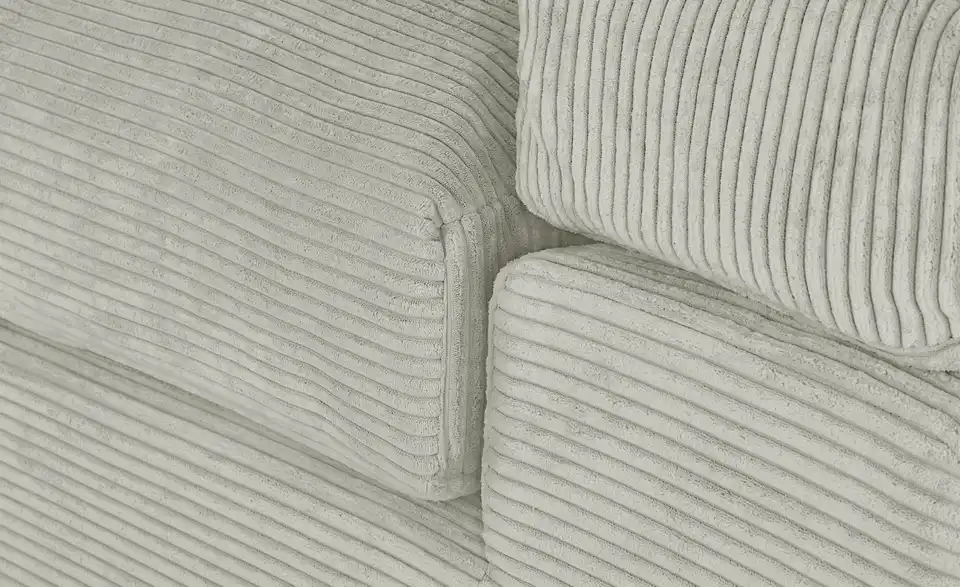smart Big Sofa Lianea in modernem Cord, Detailansicht
