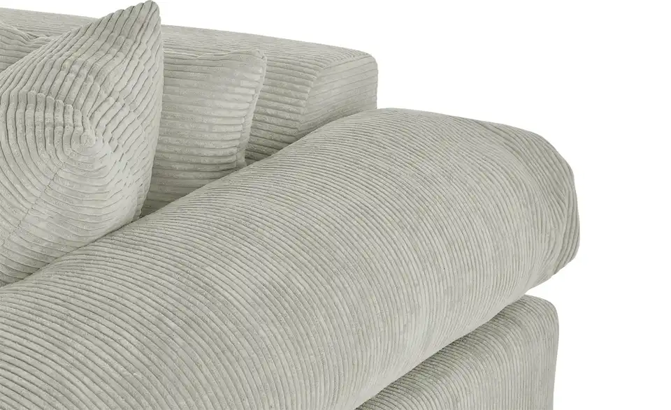 smart Big Sofa Lianea in modernem Cord, Detailansicht