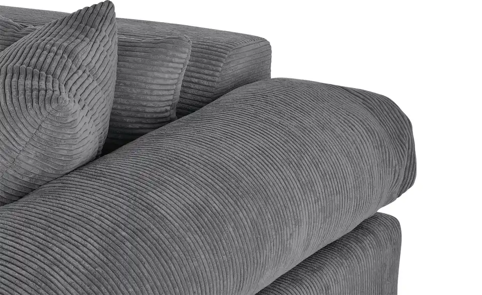 smart Big Sofa Lianea in modernem Cord, Detailansicht