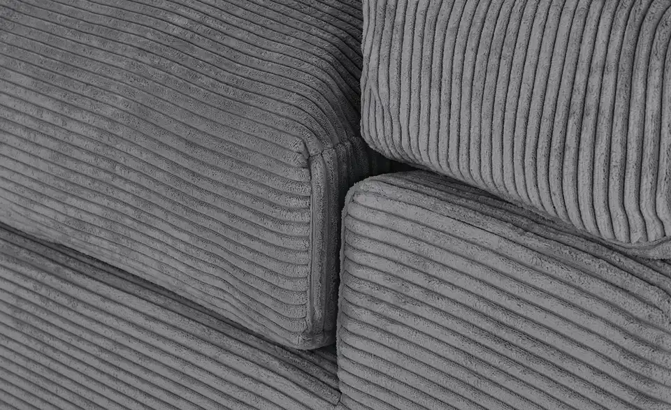 smart Big Sofa Lianea in modernem Cord, Detailansicht
