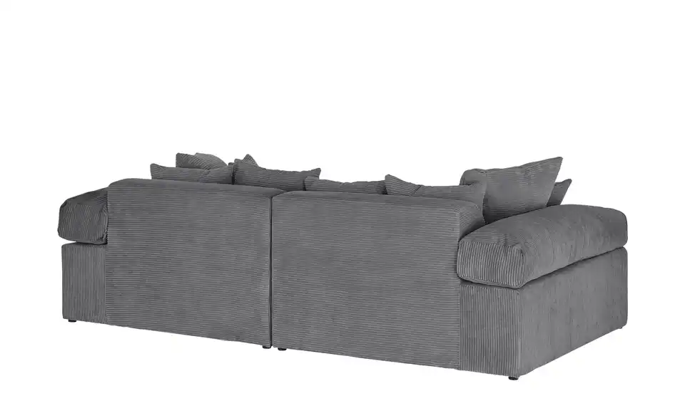 smart Big Sofa Lianea in modernem Cord, Rückansicht