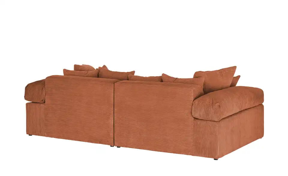 smart Big Sofa Lianea in modernem Cord, Rückansicht