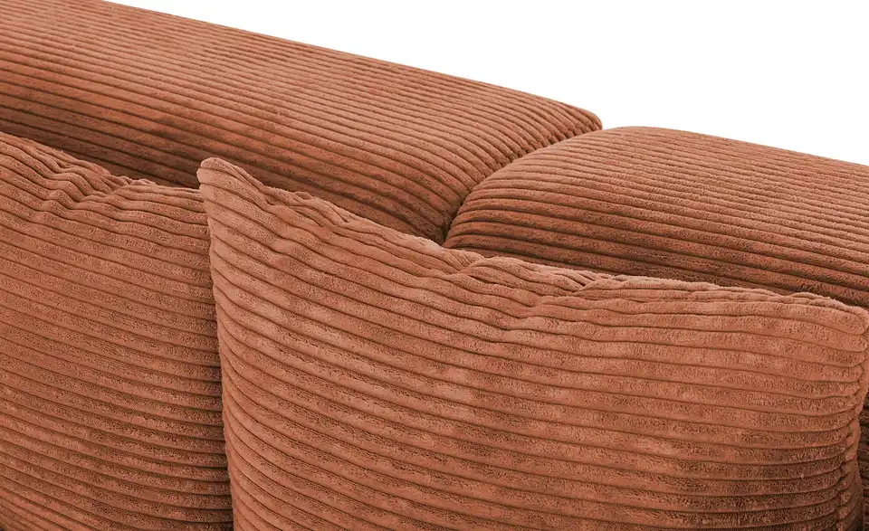 smart Big Sofa Lianea in modernem Cord, Detailansicht