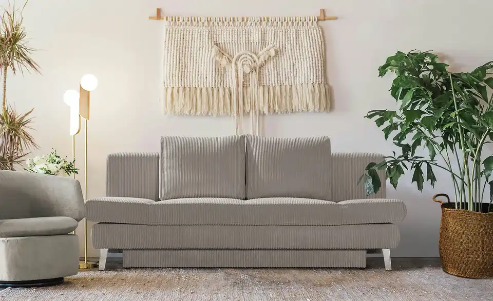 Schlafsofa Sidney mit Bettkasten, in Wohnsituation