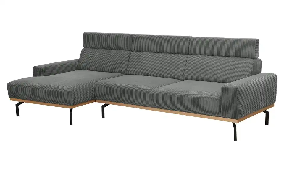 Max Winzer Ecksofa mit Holzsockel Emmi, Detailansicht