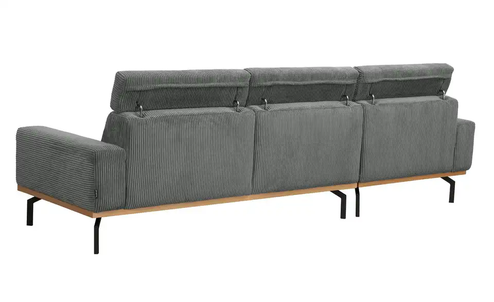 Max Winzer Ecksofa mit Holzsockel Emmi, Rückansicht