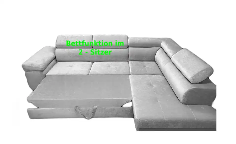 Ecksofa Lima mit Schlaffunktion, Funktionsansicht