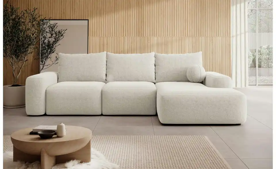 Selsey Ecksofa Carnos mit Schlaffunktion, in Wohnsituation