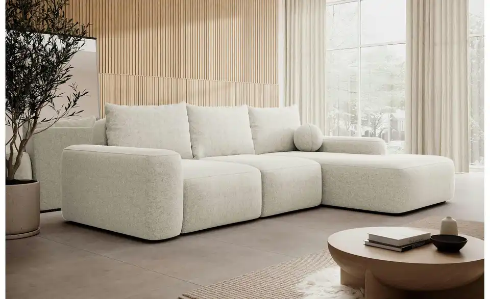 Selsey Ecksofa Carnos mit Schlaffunktion, in Wohnsituation