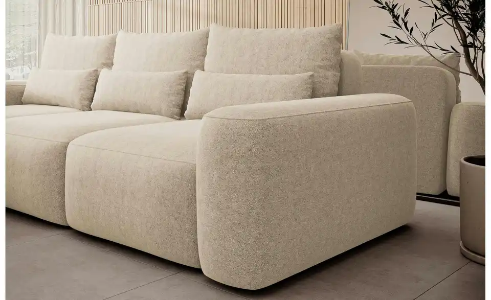 Selsey Ecksofa Carnos mit Schlaffunktion, Detailansicht