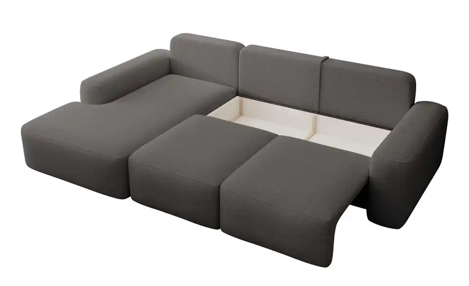 Selsey Ecksofa Carnos mit Schlaffunktion, geöffnet